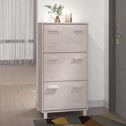 Schoenenkast Hamar 59,5X35X117 Cm Massief Grenenhout - XdropX