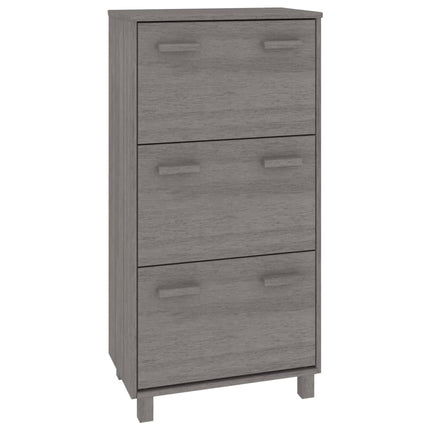 Schoenenkast Hamar 59,5X35X117 Cm Massief Grenenhout - XdropX