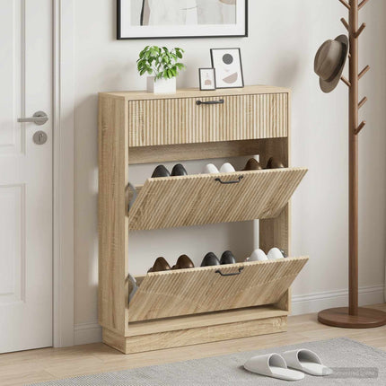 Schoenenkast Hoorn 78 X 24 X 100 Cm Bewerkt Hout - XdropX