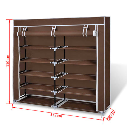 Schoenenkast Met Hoes 115X28X110 Stof - XdropX