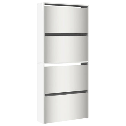 Schoenenkast Met Spiegel 4-Laags 63X17X134 Cm - XdropX