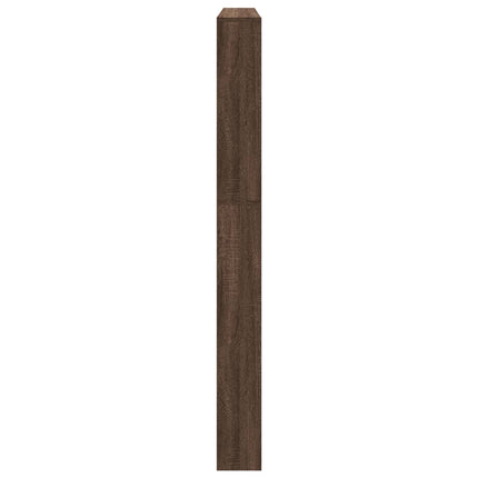 Schoenenkast Met Spiegel 5-Laags 63X17X169,5 Cm Bruineikenkleur - XdropX