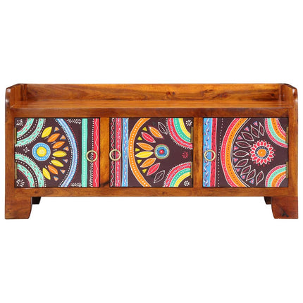 Schoenenkast Multikleur 90 X 35 X 40 Cm Massief Acacia Hout - XdropX
