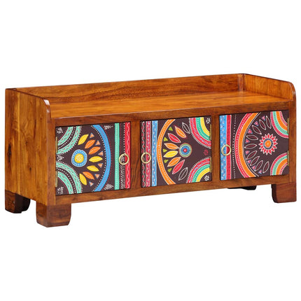 Schoenenkast Multikleur 90 X 35 X 40 Cm Massief Acacia Hout - XdropX