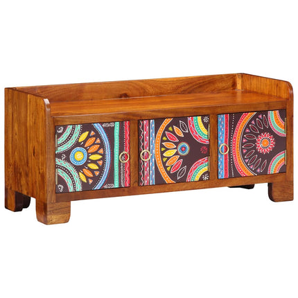 Schoenenkast Multikleur 90 X 35 X 40 Cm Massief Acacia Hout - XdropX