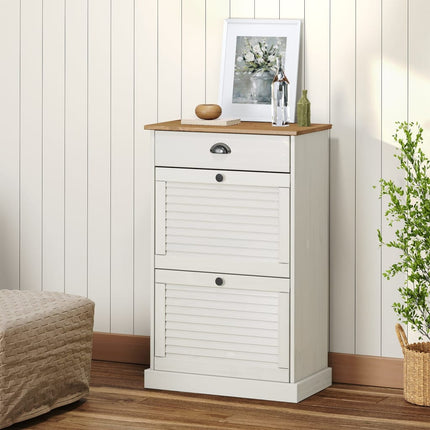 Schoenenkast Vigo 60X35X96 Cm Massief Grenenhout - XdropX