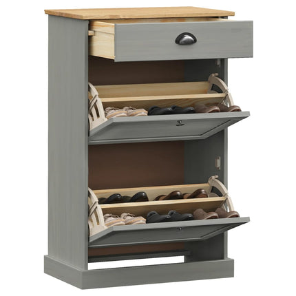 Schoenenkast Vigo 60X35X96 Cm Massief Grenenhout - XdropX