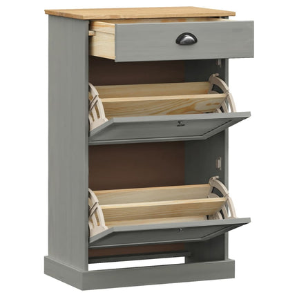 Schoenenkast Vigo 60X35X96 Cm Massief Grenenhout - XdropX