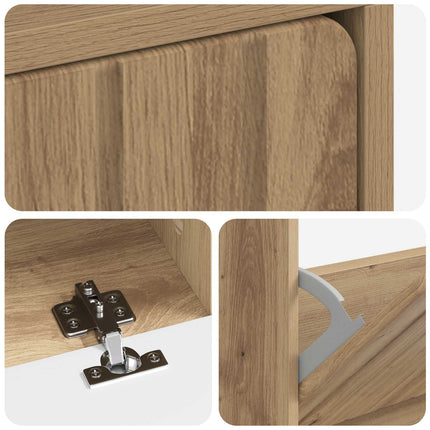 Schoenenkast Zwolle 78 X 24 X 103 Cm Bewerkt Hout - XdropX