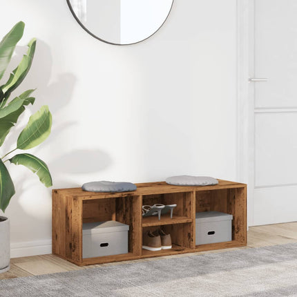 Schoenenopbergbank 102X35X35 Cm Bewerkt Hout Kleurig - XdropX