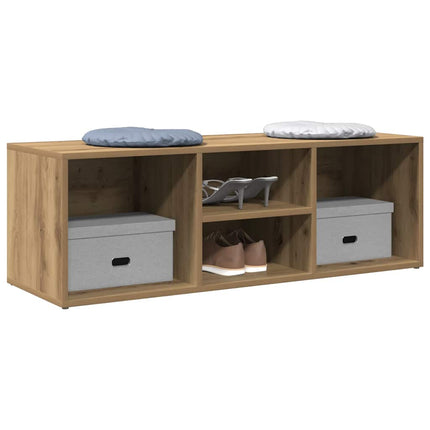 Schoenenopbergbank 102X35X35 Cm Bewerkt Hout Kleurig - XdropX