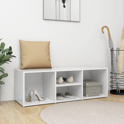 Schoenenopbergbank 102X35X35 Cm Bewerkt Hout Kleurig - XdropX