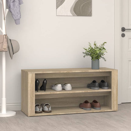 Schoenenrek 100X35X45 Cm Bewerkt Hout Kleurig - XdropX