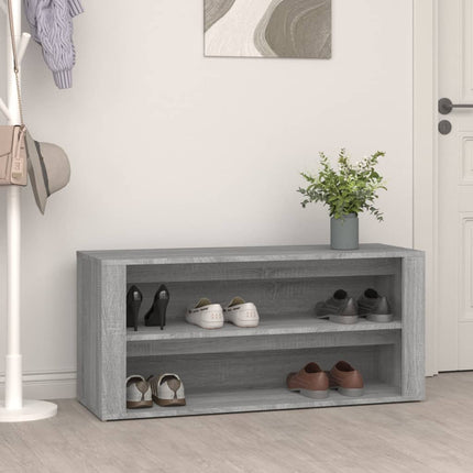 Schoenenrek 100X35X45 Cm Bewerkt Hout Kleurig - XdropX