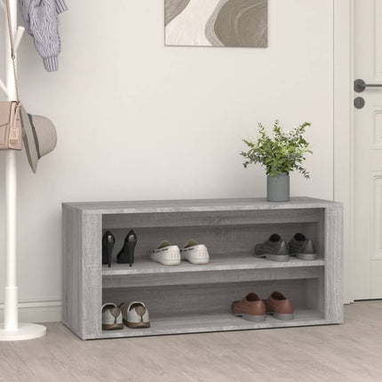 Schoenenrek 100X35X45 Cm Bewerkt Hout Kleurig - XdropX
