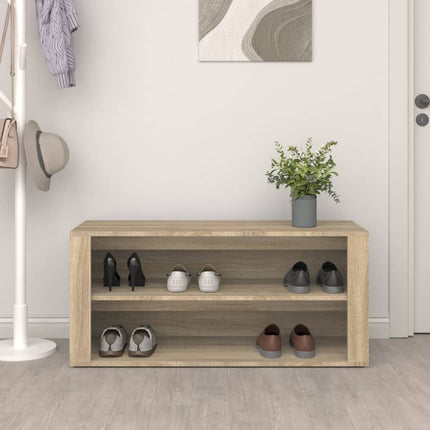 Schoenenrek 100X35X45 Cm Bewerkt Hout Kleurig - XdropX