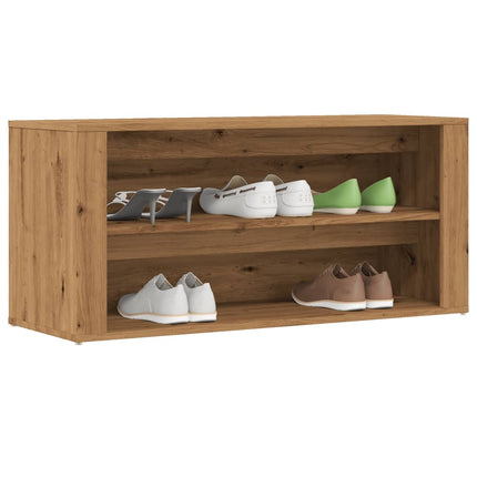 Schoenenrek 100X35X45 Cm Bewerkt Hout Kleurig - XdropX