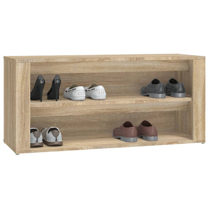 Schoenenrek 100X35X45 Cm Bewerkt Hout Kleurig - XdropX