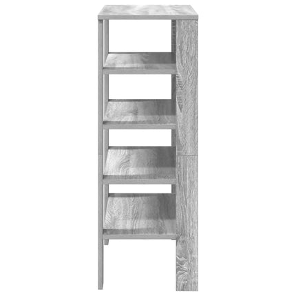 Schoenenrek 61X32X87,5 Cm Bewerkt Hout Eikenkleur - XdropX