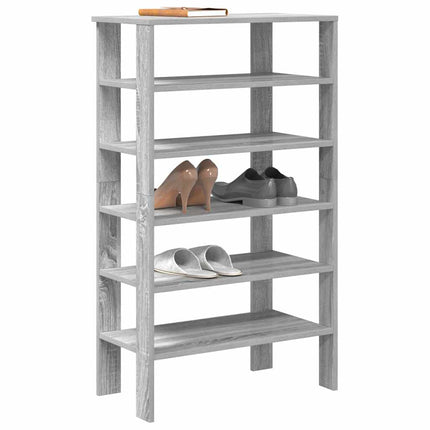 Schoenenrek 61X32X87,5 Cm Bewerkt Hout Eikenkleur - XdropX