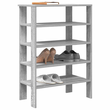 Schoenenrek 61X32X87,5 Cm Bewerkt Hout Eikenkleur - XdropX