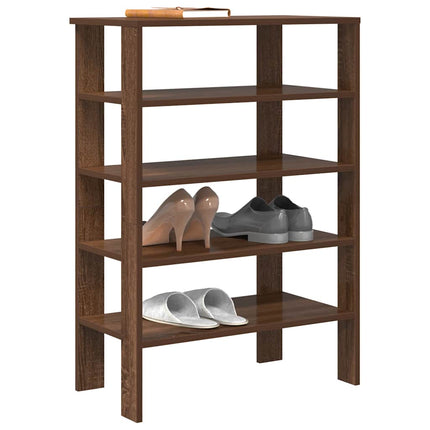 Schoenenrek 61X32X87,5 Cm Bewerkt Hout Eikenkleur - XdropX