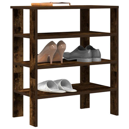 Schoenenrek 61X32X87,5 Cm Bewerkt Hout Eikenkleur - XdropX