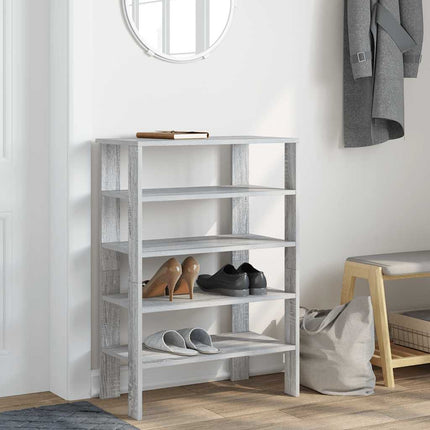 Schoenenrek 61X32X87,5 Cm Bewerkt Hout Eikenkleur - XdropX