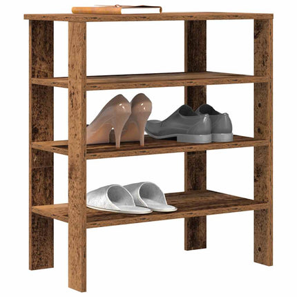Schoenenrek 61X32X87,5 Cm Bewerkt Hout Eikenkleur - XdropX