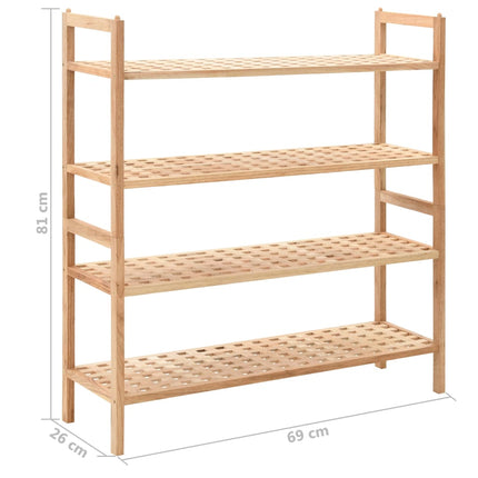 Schoenenrek 69X26X81 Cm Massief Walnotenhout - XdropX