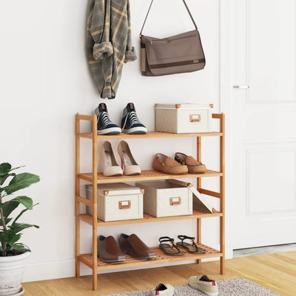 Schoenenrek 69X27X41 Cm Massief Walnotenhout - XdropX