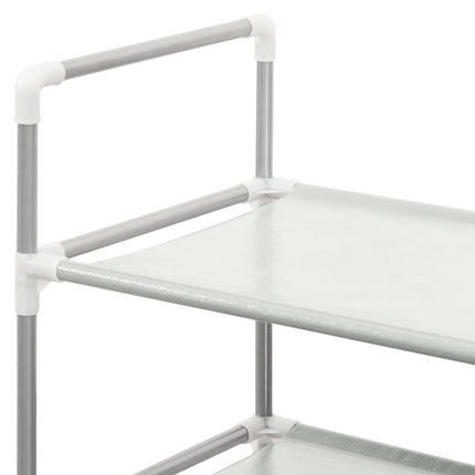 Schoenenrek Met 4 Schappen Metaal En Nonwoven Stof Kleur - XdropX
