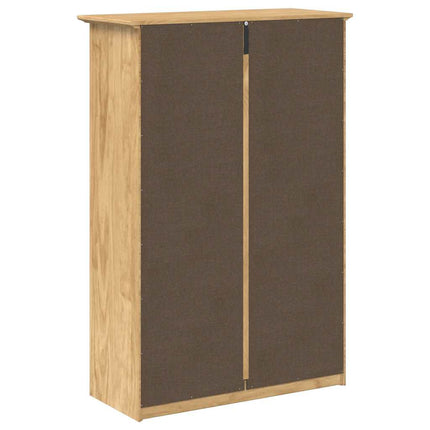 Schoenrek Bodo 80 X 35 X 118 Cm Bewerkt Hout Honing Bruin - XdropX