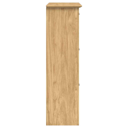 Schoenrek Bodo 80 X 35 X 118 Cm Bewerkt Hout Honing Bruin - XdropX