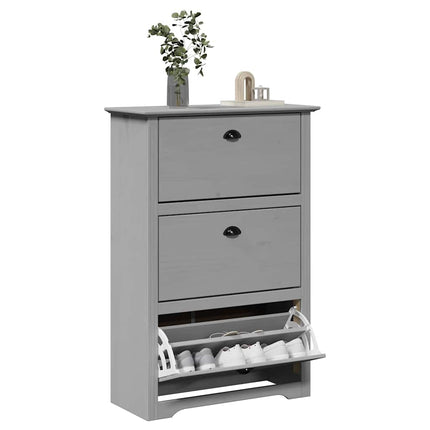 Schoenrek Bodo 80 X 35 X 118 Cm Bewerkt Hout Honing Bruin - XdropX