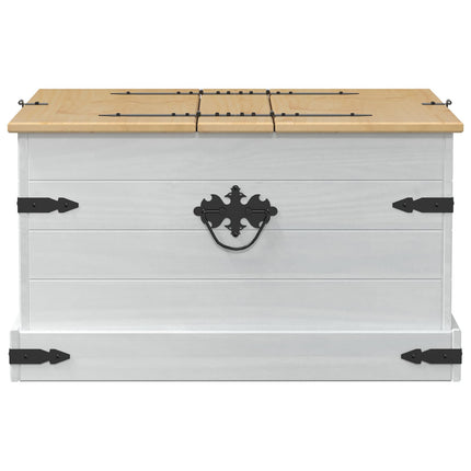 Storage Box Met Plank 78 X 78 X 45 Cm Massief Grenenhout - XdropX