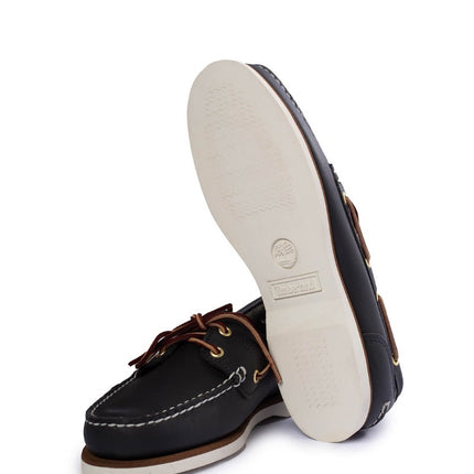 TIMBERLAND Donna - Scarpe da barca Amherst 2-Eye in pelle pieno fiore blu marino-31