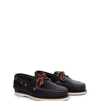 TIMBERLAND Donna - Scarpe da barca Amherst 2-Eye in pelle pieno fiore blu marino-27
