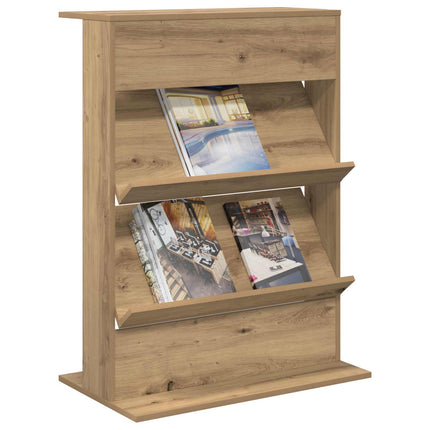 Tijdschriftenrek Artisan Eiken Bewerkt Hout - XdropX