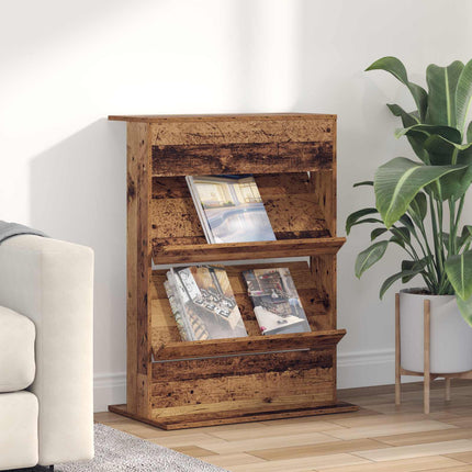 Tijdschriftenrek Artisan Eiken Bewerkt Hout - XdropX