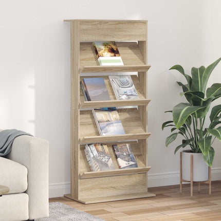 Tijdschriftenrek Artisan Eiken Bewerkt Hout - XdropX