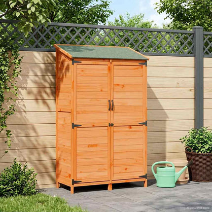 Tuin Shed Met Dak Massief Vurenhout - XdropX