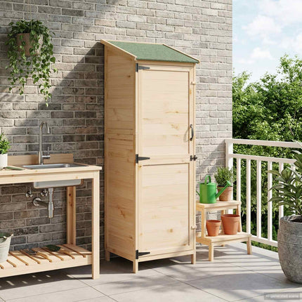 Tuin Shed Met Dak Massief Vurenhout - XdropX