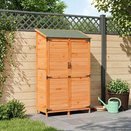 Tuin Shed Met Dak Massief Vurenhout - XdropX