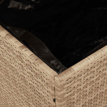 Tuinbox Poly Rattan En Acaciahout - XdropX
