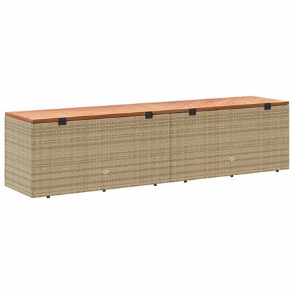 Tuinbox Poly Rattan En Acaciahout - XdropX