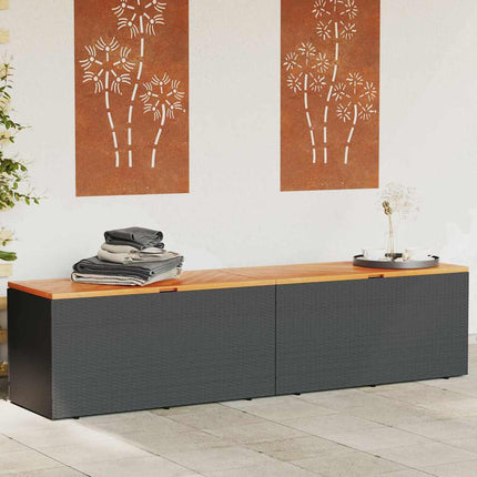 Tuinbox Poly Rattan En Acaciahout - XdropX