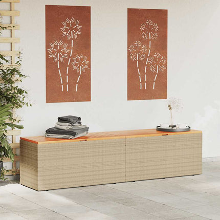 Tuinbox Poly Rattan En Acaciahout - XdropX