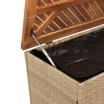 Tuinbox Poly Rattan En Acaciahout - XdropX
