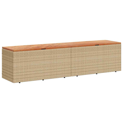 Tuinbox Poly Rattan En Acaciahout - XdropX